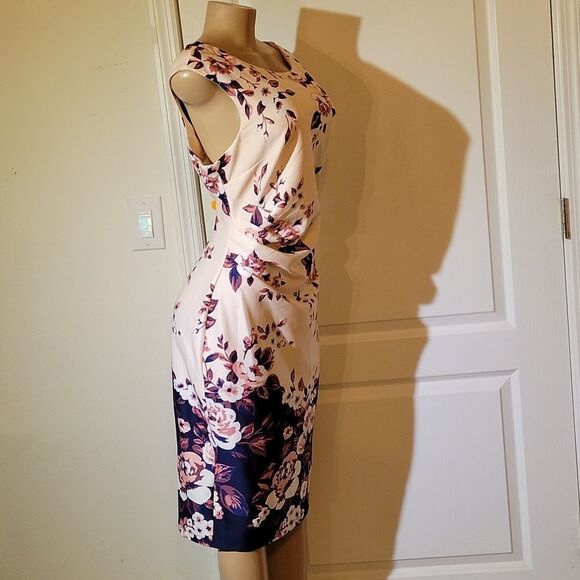 BRAND NEW GLAMOUR FLORAL DESIGN  PRINT KNEE LENGTH DRESS - Picture 4 of 14